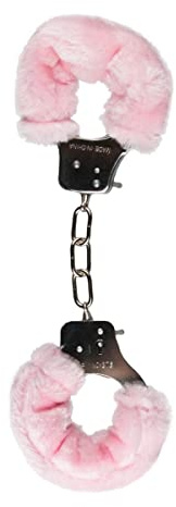 Teazers Fetish Collection - Rosa Plüsch Handschellen - 28 cm langer Handfesseln - One Size - Handschellen für Sex