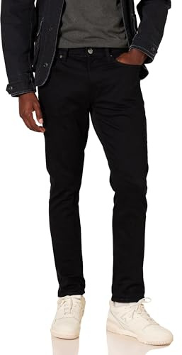 Amazon Essentials Jean Stretch Coupe Skinny - couleurs abandonnées Homme, Noir, 31W / 32L