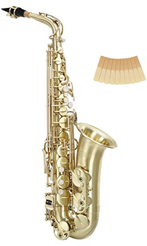 Classic Cantabile AS-450 Eb Altsaxophon Set (Brushed, Spar-Set Blätter)