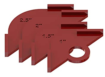 8 Piece Corner Radius Template Set for Routers, Woodworking Corner Radius Jigs