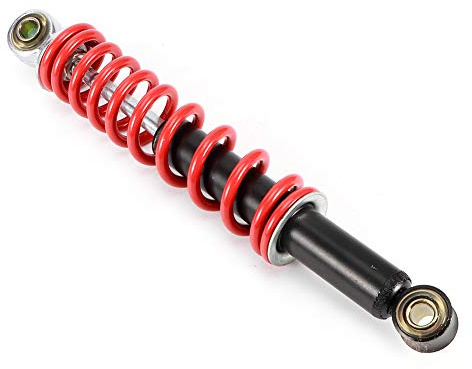 Aramox Rostfritt Stål Stötdämpare Fram Bak Stötdämpare, ATV Stötdämpning Fjädring Fjäderdämpare 270mm Spjäll, Passar för ‑ Smutsgropcykel ATV Go Kart Motorcykel