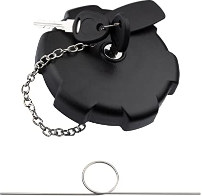 KASturbo Tappo di riempimento serbatoio carburante con chiavi e coperchio protettivo antipolvere adatto per MAN TGA TGX TGS Actros Atego 80 mm