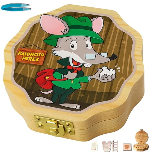 METACREART Casita Ratoncito Perez, cajita dientes ratoncito perez, puerta ratoncito perez, caja dientes de leche niña, caja dientes de leche niño, raton perez, ratoncito perez puerta magica