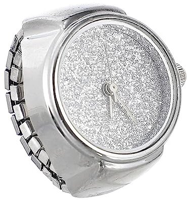 TOVINANNA Damen-Fingeruhr-Ring Vintage-Ringuhr Analog Glänzende Fingerring-Uhr Elegante Ringuhr Weihnachten Geburtstag Abschlussfeier Mädchen-Dekoration Geschenk