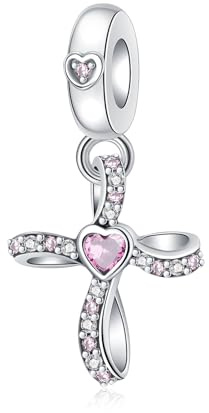 BIZK Damen Charm Anhänger für Armband 925 Sterling Silber Charm Bead Pendant für Europäische Armbänder und Halsketten
