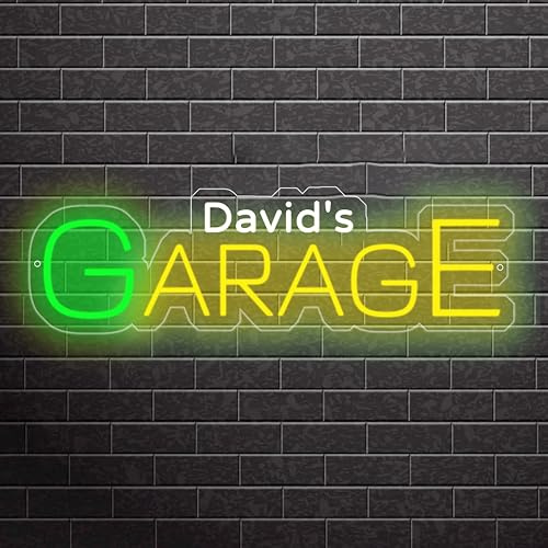 Neonschild für Garage, Auto, Werkstatt, Garage, LED-Schild, personalisiertes Werkzeug, Garage, Lichtschild für Wanddekoration, individuelle Reparaturwerkstatt, Neonschild, Männerhöhle, Werkstatt,