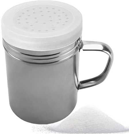 Rrlihjgu Shaker per condimenti, Shaker per draga in acciaio inossidabile - Shaker per condimenti in acciaio inossidabile per dragaggio di metallo, sale e pepe | Shaker per draghe a maglia fine