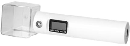 Folpus Cuchara medidora electrónica de Gramos, Cuchara para Pesar Alimentos, Cuchara de báscula Digital para dispensar Granos de café, azúcar y Leche, Blanco