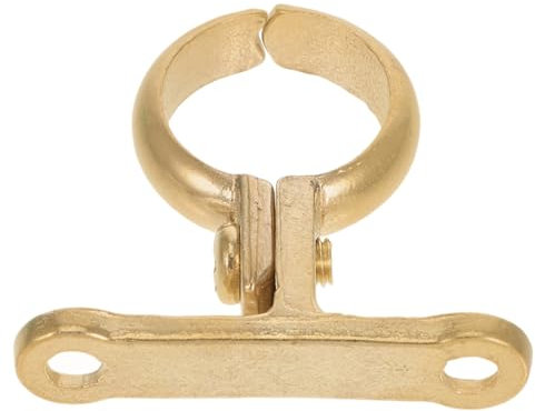 Gadpiparty Brass Hose Clamp and Stainless Steel Pipe Clip 22mm Tube Holder Mounting Bracket for Water Pipe Securing and Wall Cable Support