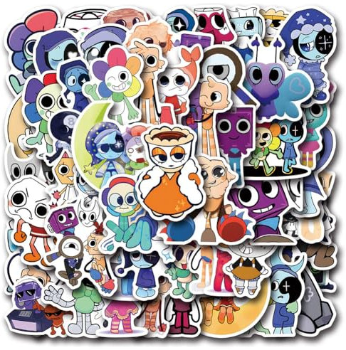 Cartoons Game Sticker, Danddy's Stickers, Cartoon Anime Stickers, Cartoon Colorful Waterproof Decals, Laptop Computer Phone Water Bottles, Birthday Gift, 100 PCS