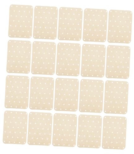 YARNOW 180pièces Lot Papier Sulfurisé Antiadhésives Pour Friteuse à Air Absorbantes Pour Fours