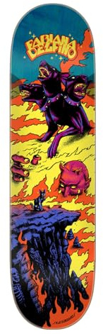 Santa Cruz Delfino Inferno Pro Skateboard-Decks, 21 x 80,3 cm