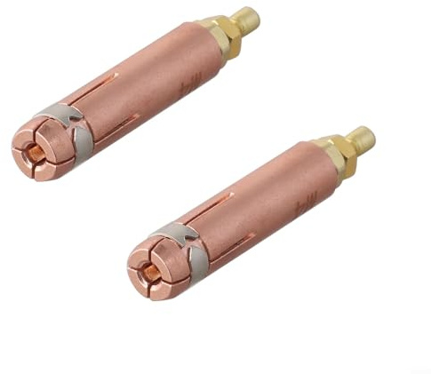 Kit de pinzas de soldador, portabrocas de cobre profesional de 50 mm de longitud para descarga de condensadores, CD, espárragos, antorcha, máquina de soldadura, equipo de taller