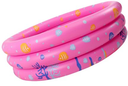 SUPVOX Piscina Gonfiabile per PVC Antiscivolo Piscinetta per Esterno e Facile da Trasportare e Conservare per Ragazzi e Ragazze in Giardino e Mare