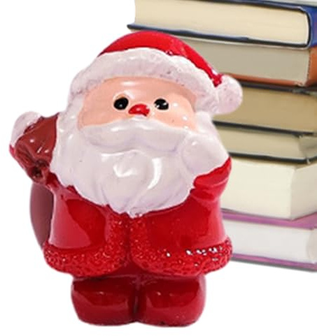 Flkiglm Mini jultomtefigur | Miniatyr juldekoration för bord – samling, jultomte, dekoration för nattduksbord, | juldekoration