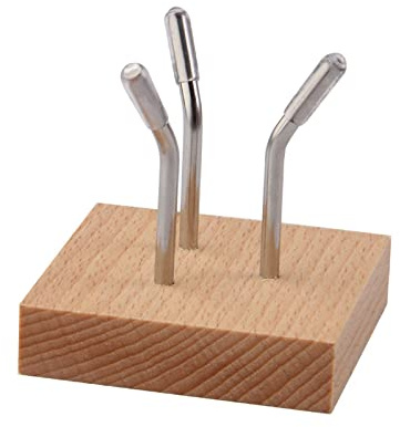 DuskHaven Support Cristal Sphère Cristaux Acier Bois Présentoir Noyer Noir Laiton Convenant à L'Utilisation sur La Cheminée Bureau Étagère, Bois, 6.5cmx6.5cmx6.5cm