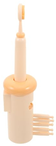 Pulitore Lingua in Silicone Beige Doppia Faccia Testa Sostituibile | Set 1 Pezzo, Impugnatura Ergonomica, Raschietto Delicato per Adulti e Famiglia, Testa di Ricambio Inclusa