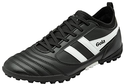 Gola Herren Ceptor Turf Football Shoe, Black/White, 43 EU
