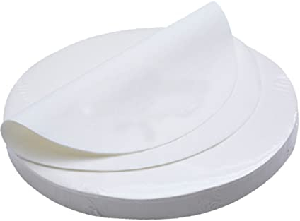 MAGICLULU 500feuilles Papier Sulfurisé Rond De Lot De Antiadhésives Pour Cuisson Pâtisserie Friteuse Et Gril Pour Viandes Snacks Et Gâteaux