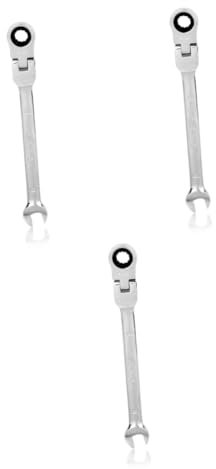jojofuny 3 Piezas llave inglesa de 8 mm Llave de carraca de MM de vanadio de de carraca 8 de 8 de cabeza flexible 8 proposito doble trinquete