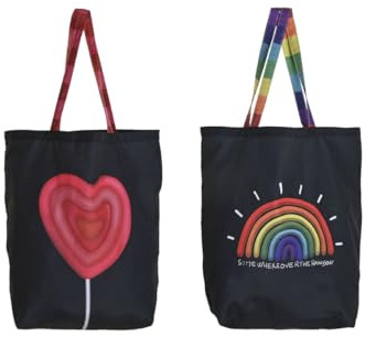 DKD Home Decor Sac en tissu noir polyester nylon 43 x 15 x 40 cm (2 unités)