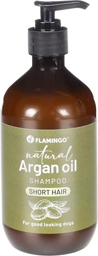 Flamingo CHAMPÚ Natural con Aceite DE ARGÁN para Razas DE Pelo Corto 500ML