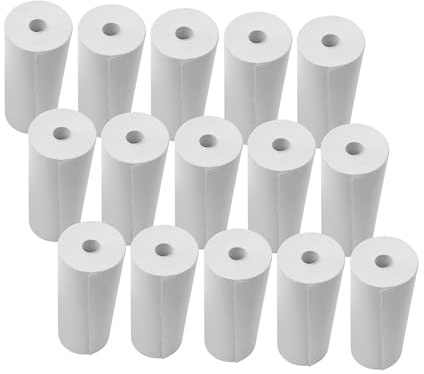 15 Rollos de Papel Térmico 80x30mm, Papel para Impresora de Recibos, Alta Nitidez, Larga Durabilidad, para Supermercados y Tiendas