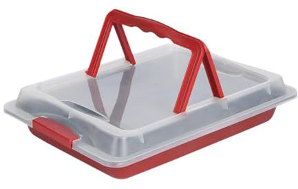 Baoblaze Telaio da Forno in Tela con teglia con Coperchio con pentola per Biscotti Fai -da -Te per Cottura per Cottura Brownie pasticcini da Picnic