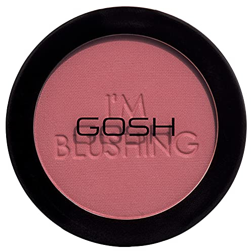 GOSH I’m Blushing Rouge Puder I Powder Blush für betonte Wangen I leichte, seidige Formel I mattierendes Puder für natürliche Make-up Looks I geeignet für alle Hauttypen I 100% Vegan I 003 Passion