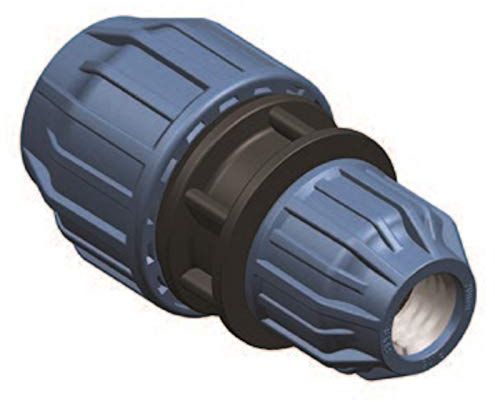 Elysee PP-Fitting, Kupplung-reduziert, Klemm x Klemm für PE-Rohr, DVGW, Trinkwasserzertifiziert, Größe: 25mm x 20mm