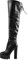 Only maker Damen Plateau Stiefel Overknee mit Blockabsatz Verstellbaren Schnüren PU Schwarz 41 EU