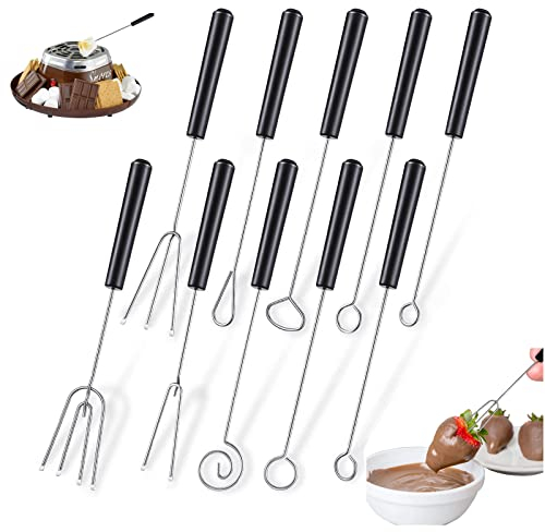 Fourchette à Chocolat, 10 Pièces Fourche À Fromage Fourchettes à Fondue Fourchette à chocolat DIY Fourchettes à Chocolat Split, Utilisé pour faire votre propre chocolat aux fruits fait à la main