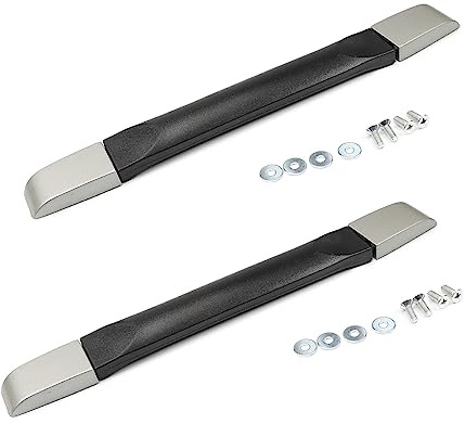 2 stycken bagagehandtag, resväskehandtag, ersättningshandtag för resväska, svart handtag ersättningsbärhandtag, ersättningshandtagsögla, reparationstillbehör för reseväska, bagageväska, gitarrväska