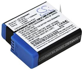 Battery For GoPro HD8.01, Hero 5 Black, Hero 6 Black, Hero 7 Black, Hero 8, AHDBT-801, SPJB1B,
