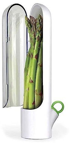Contenedor de hierbas frescas, Conservador de hierbas para nevera, Almacenamiento de hierbas para cilantro, menta, perejil y espárragos