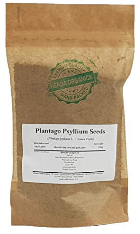 Herba Organica Graines de Plantago Psyllium - Plantago Psyllium Seeds (100g)