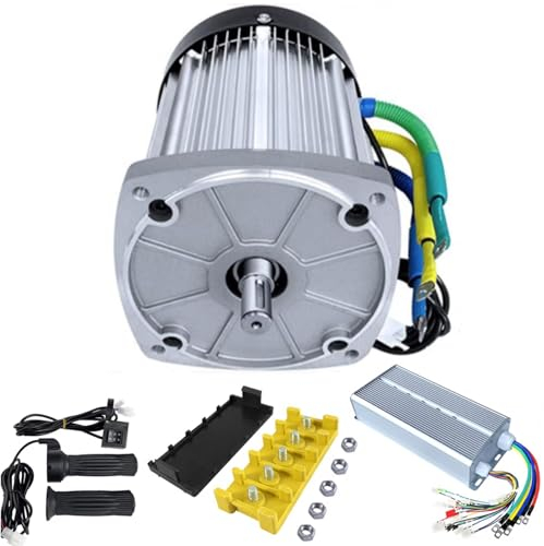 ZHOZHUT 2200W Elektro Dreirad Motor Umbausatz 60V / 72V Elektro Bürstenloser Kontroller Motor 4600RPM / 5000RPM Hochdrehende Motoren Permanentmagnetmotor Für DIY Dreirad-Quad-Bike,2200w72v 4600rpm