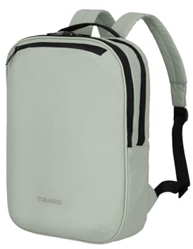 Travelite Handgepäck Rucksack, Laptopfach 13 Zoll, wasserabweisender Tagesrucksack mit Aufsteckfunktion, 40 cm, 12 Liter, 400 Gramm