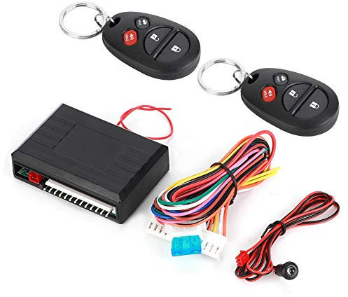 Black Universal Car Keyless Entry System 4 Buttons Keyless Entry System Central Locking Kit With LED Indicator
