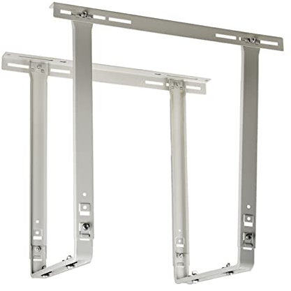 Air Conditioner Mounting Support Bracket, Shock Absorbing Outdoor Air Conditioner Bracket Ceiling Hanger Rust Resistant Steel Wall Mount Condenser Bracket, Space Saving Universal A/C Unit Mount