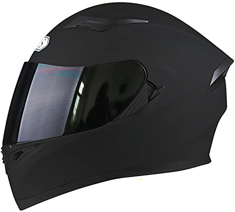 Integrierter Motorradhelm Integralhelme Blendschutz-Vollvisier-Doppelvisier Fahrrad-Motocross-Helme Für Erwachsene Männer Und Frauen, DOT/ECE-Zertifizierung 2,XL