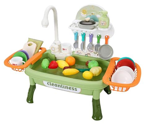 Set di giochi d'acqua corrente, lavastoviglie che gioca giocattolo,Colorato di apprendimento delle abilità motorie colorate - Attività divertenti del viaggio su strada, giochi di viaggio per bambini p