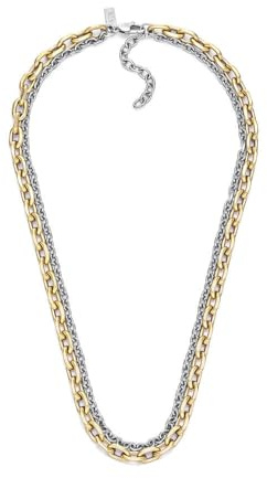 Armani Exchange Herren-Edelstahl-Halskette mit Karabinerverschluss