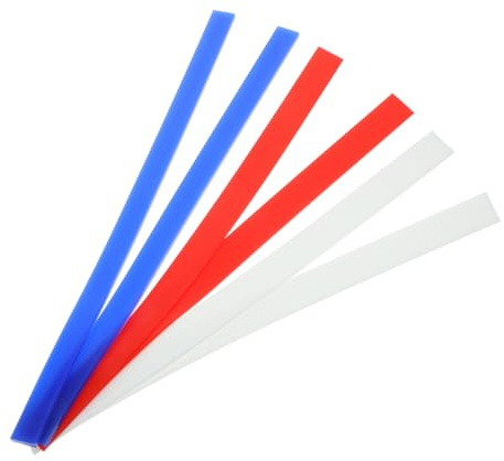 UTHCLO 6pcs Silicone Rolling Pin Measuring Strip Rolling Pin Thickness Guides Non Sticky Baking Thickness Guide for Kitchen Restaurant Pastry Dough Measurement