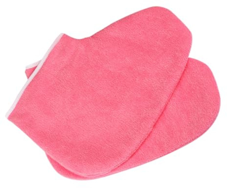 Copripiedi in Paraffina per Piedi, Tessuto Rosso, 1 Paio | Spa e Saloni Professionali, Mantiene Calore della Cera, Favorisce L’assorbimento Dell’umidità