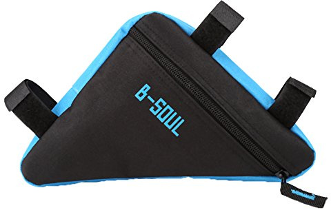 VGEBY Fahrradtasche Rahmentasche Dreiecktasche für Fahrrad Mountainbike Rennrad (Farbe : Black+Blue)