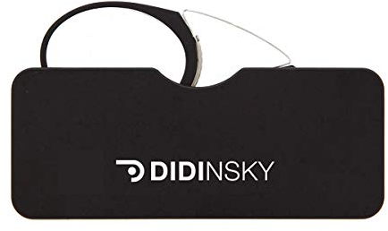 DIDINSKY Lesebrille für Damen und Herren Transparent. Kompakte leichte randlose brillen. Brillengestelle für damen und herren. Lesehilfe Retro. Black +2.0 - ORSAY