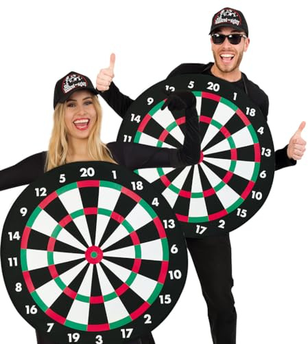 FRIES Dartscheibe Dart Kostüm Dartkostüm Scheibe Unisex