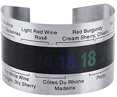 4~24℃ Capteur De Bracelet De TempéRature De ThermomèTre à Vin D'Acier Inoxydable Pour Le Brassage à La Maison De BièRe