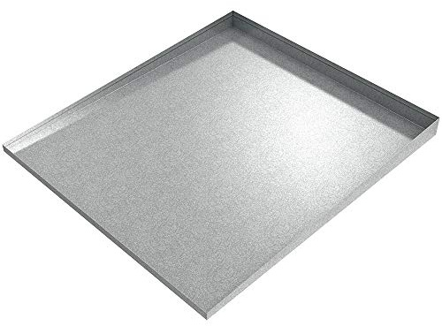 Front-Load Washer Drip Tray - 36 x 32 (Galvanized Steel) | Water Damage Prevention | No Leak | Made In The USA | Welded Water Tight | Killarney Metals